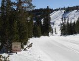 The Chalet's Private Ski Trail from Lower Road Runner